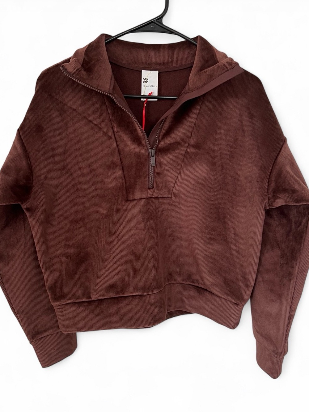 Half-Zip Chocolate Brown Pullover XS All In Motion